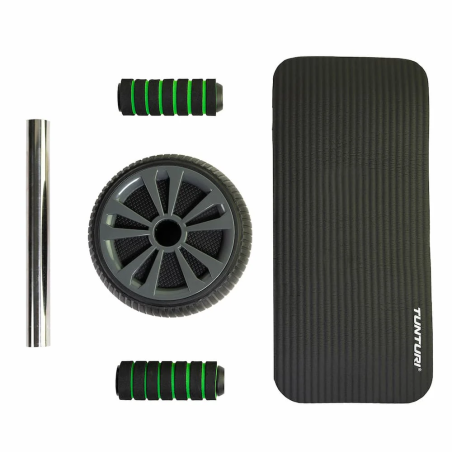 Pro Exercise Wheel Deluxe avec Tapis NBR TUNTURI TUN14TUSFU1