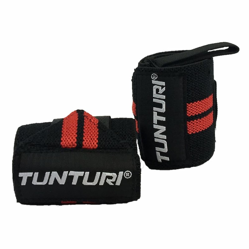 Wrist Wraps Noir et Rouge (la paire) TUNTURI TUN14TUSCF03