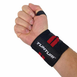 Wrist Wraps Noir et Rouge (la paire) TUNTURI TUN14TUSCF03