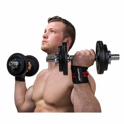 Wrist Wraps Noir et Rouge (la paire) TUNTURI TUN14TUSCF03