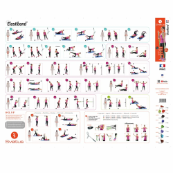 Elastiband rouge 10 kg fourreau + QRCode SVELTUS 4 x 80 cm SVE0006