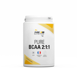 PURE BCAA 2:1:1 PURE AM NUTRITION Pilulier de 120 gélules PURBCA21120