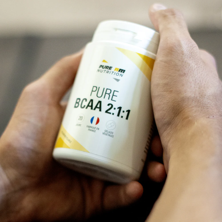 PURE BCAA 2:1:1 PURE AM NUTRITION Pilulier de 120 gélules PURBCA21120