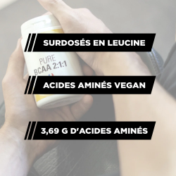 PURE BCAA 2:1:1 PURE AM NUTRITION Pilulier de 120 gélules PURBCA21120