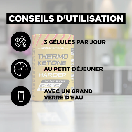 Thermo Ketone Harder France Fitness Club HARDER Pilulier de 150 Gélules FITTHERMKET