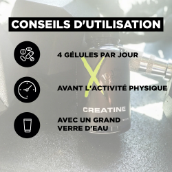 Creatine XNATIV Pilulier de 120 Gélules XNACREAPR120
