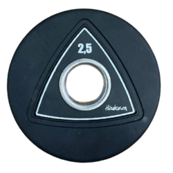 Disque caoutchouc olympique Noir HEUBOZEN 15 kg HEU08236