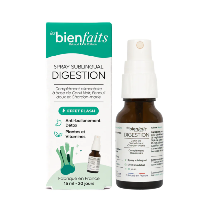 Spray Digestion LES BIENFAITS Flacon de 15 ml Menthe LESPYDIG15M