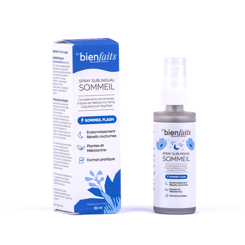 Spray Sommeil LES BIENFAITS Flacon de 15 ml Fruits rouges LESPYSOM15F