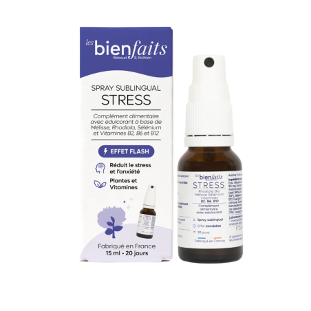 Spray Stress LES BIENFAITS Flacon de 15 ml Fruits rouges LESPYSTR15F