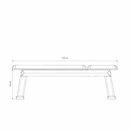WeightBench Chêne Cuir Noir NOHRD NOH25424