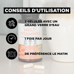 Multi Vitamines TSE Pilulier de 60 gélules TSEMULTVIT60