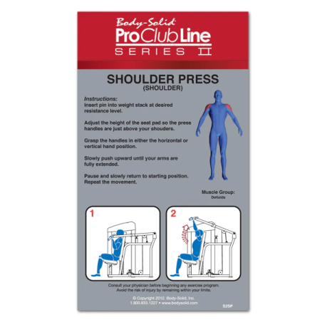 Shoulder press 140 kg BODYSOLID CLUB LINE BODS2SP3
