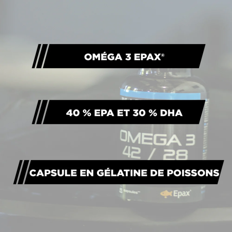 Omega 3 Epax BLACK-PROTEIN Pilulier de 60 capsules BLAOMEGA360
